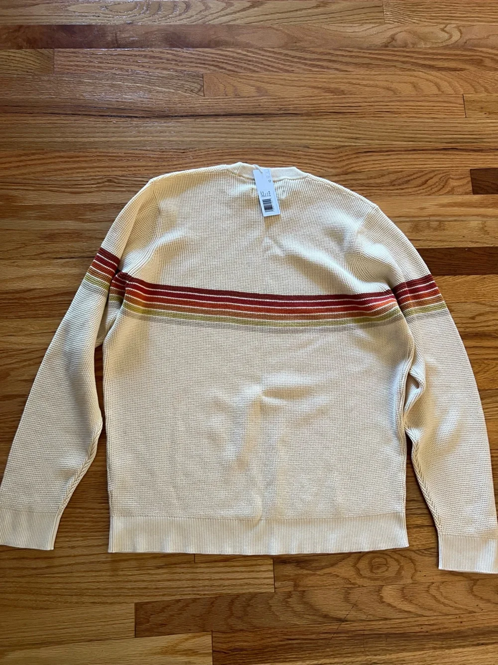 NWT Outerknown Nostalgic Sweater with Sunset Stripe